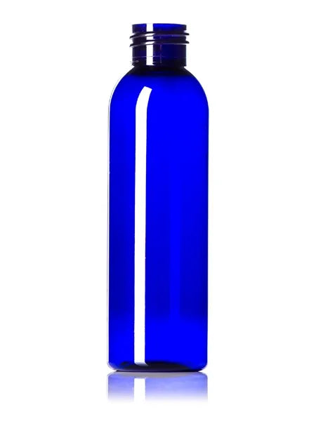 4 oz clear PET plastic boston round bottle