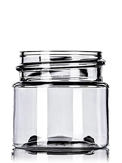 1/2 oz clear PET plastic single wall jar