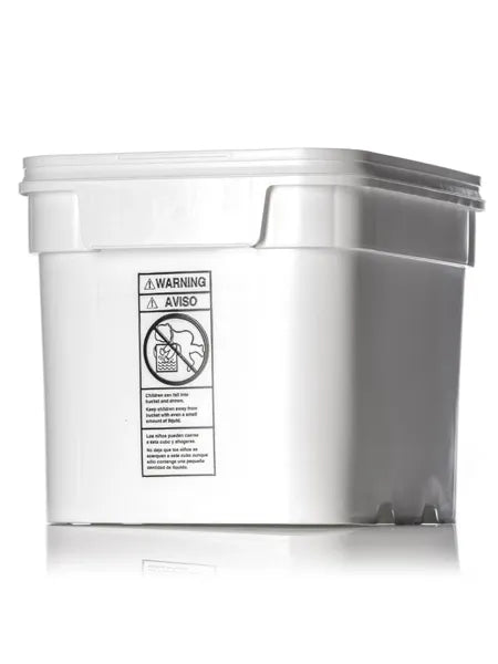 8 gallon white HDPE plastic EZ Stor pail