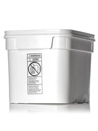 8 gallon white HDPE plastic EZ Stor pail