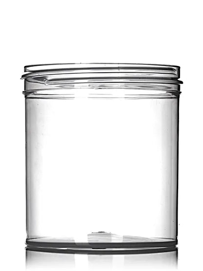 16 oz natural-colored PP plastic single wall jar