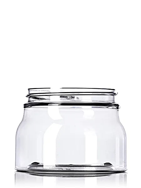 8 oz clear PET plastic tuscany jar