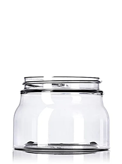8 oz clear PET plastic tuscany jar