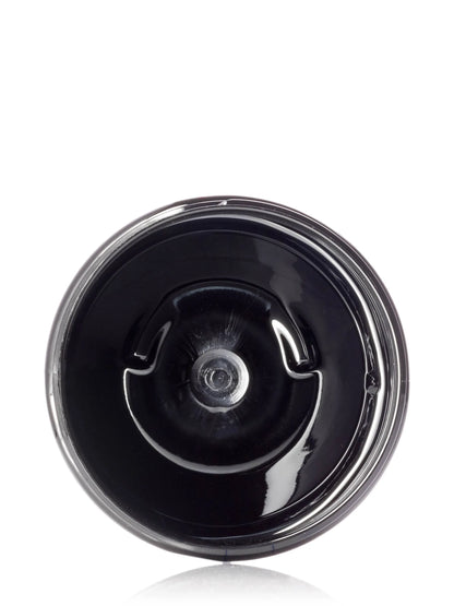 12 oz black PET plastic single wall jar