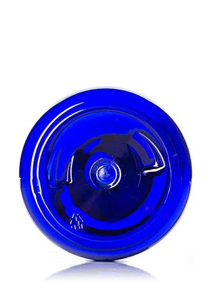 12 oz amber 100% PCR PET plastic boston round bottle