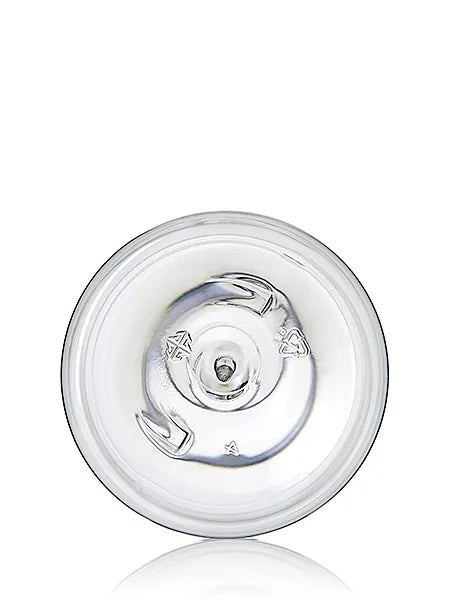 32 oz amber 100% PCR PET plastic boston round bottle