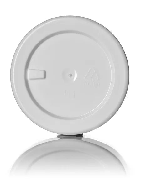 1/2 oz white PP/PS plastic double wall straight base jar