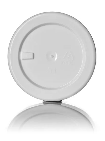 1/2 oz white PP/PS plastic double wall straight base jar