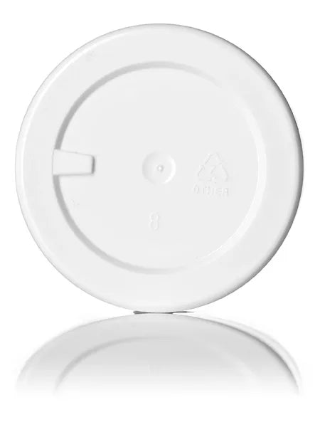 1 oz white PP/PS plastic double wall straight base jar