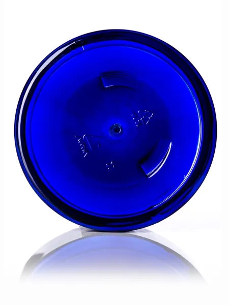 12 oz cobalt blue PET plastic single wall jar
