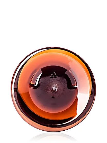 12 oz amber PET plastic single wall jar