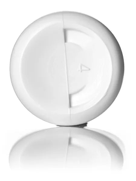 1 oz natural-colored LDPE plastic boston round bottle