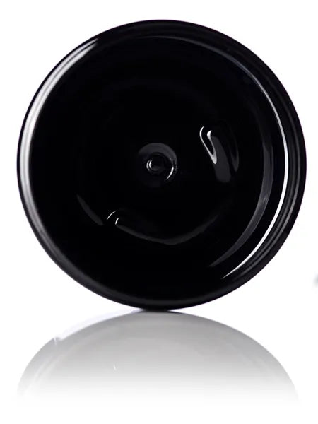 8 oz black PET plastic single wall jar