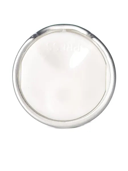 Black 100% PCR PP plastic 24-410 smooth skirt disc top lid