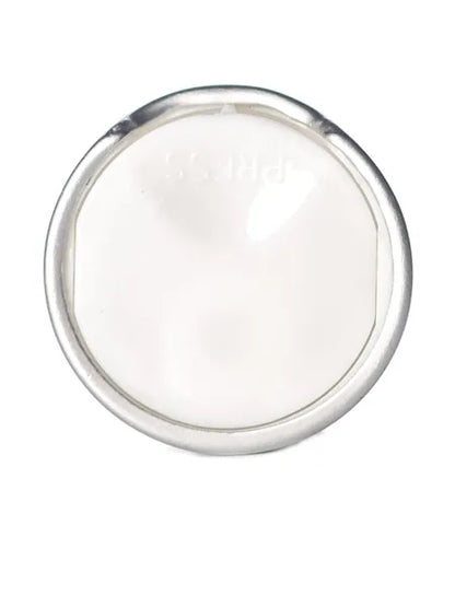 Black 100% PCR PP plastic 24-410 smooth skirt disc top lid