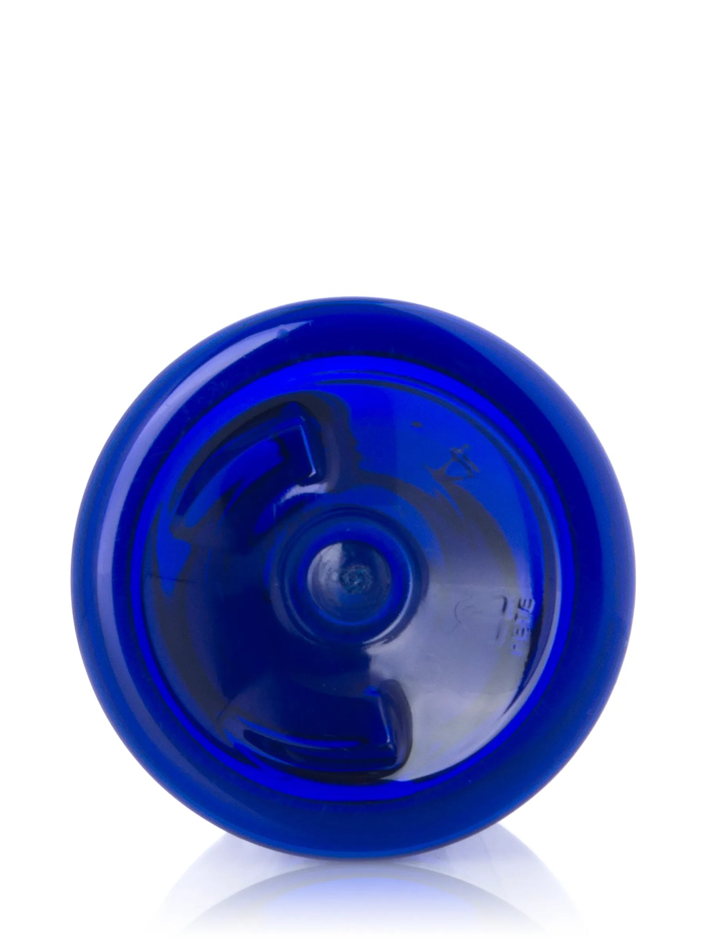 2 oz dark amber PET plastic boston round bottle