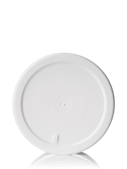 8 oz white PP plastic single wall jar