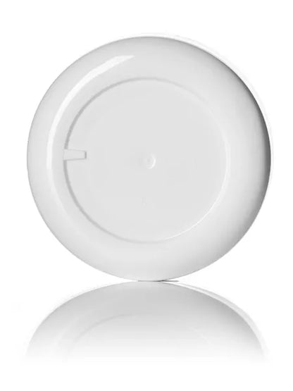 4 oz white PP plastic double wall round base low-profile jar