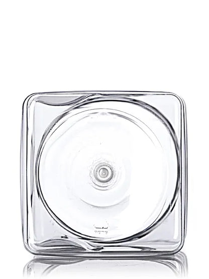 32 oz clear PET plastic square grip container