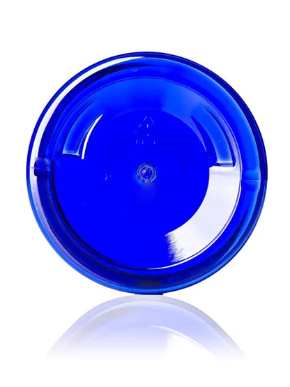 4 oz cobalt blue PET plastic single wall jar