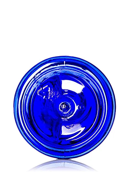 2 oz cobalt blue PET plastic cosmo round bottle