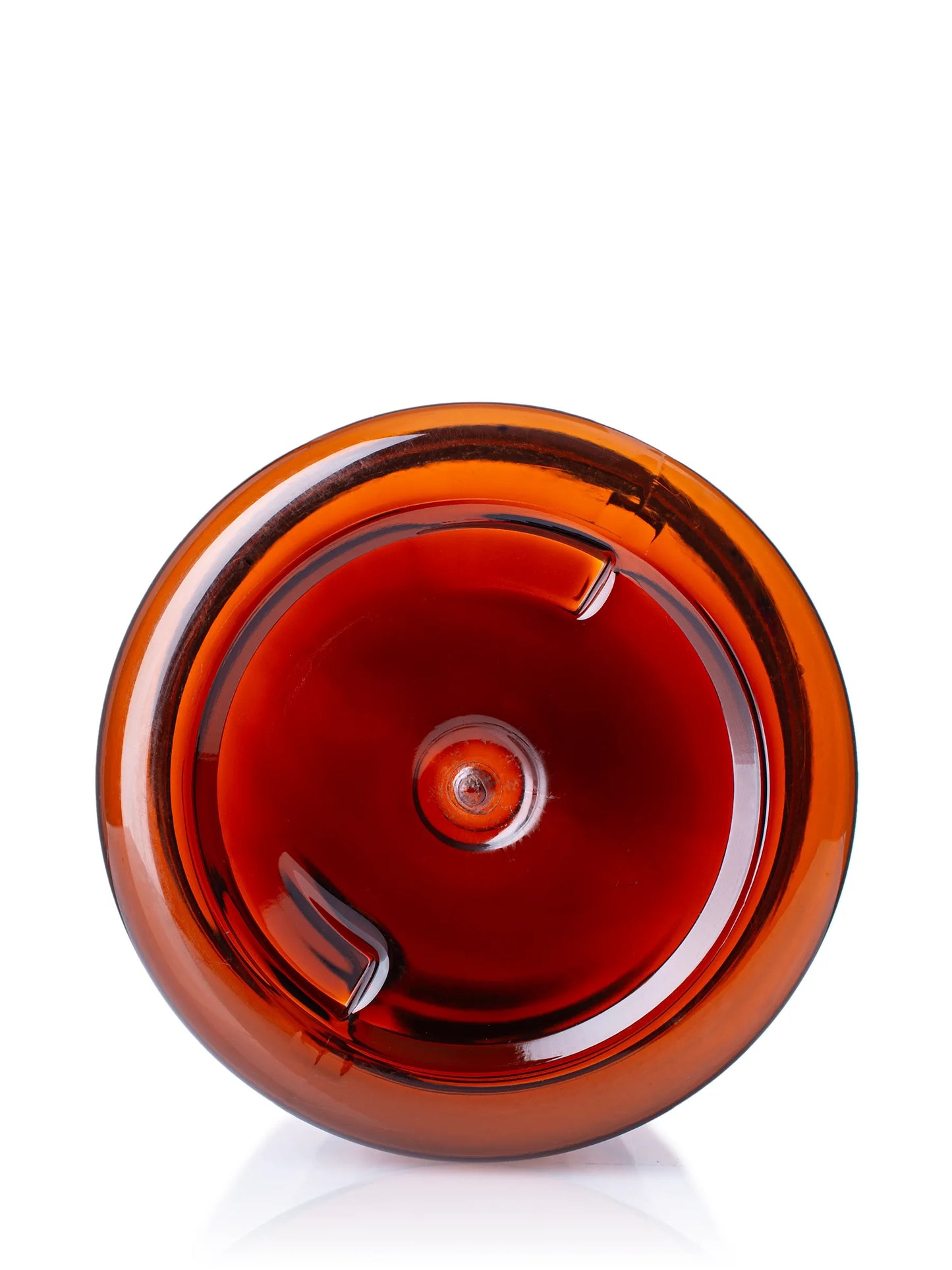 25 oz amber PET plastic single wall jar