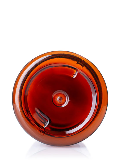 25 oz amber PET plastic single wall jar