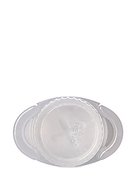 1/8 oz natural-colored PP plastic oval lip balm tube
