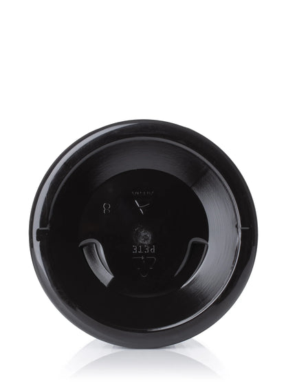 16 oz dark amber PET plastic single wall jar