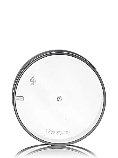 12 oz natural-colored PP plastic single wall jar