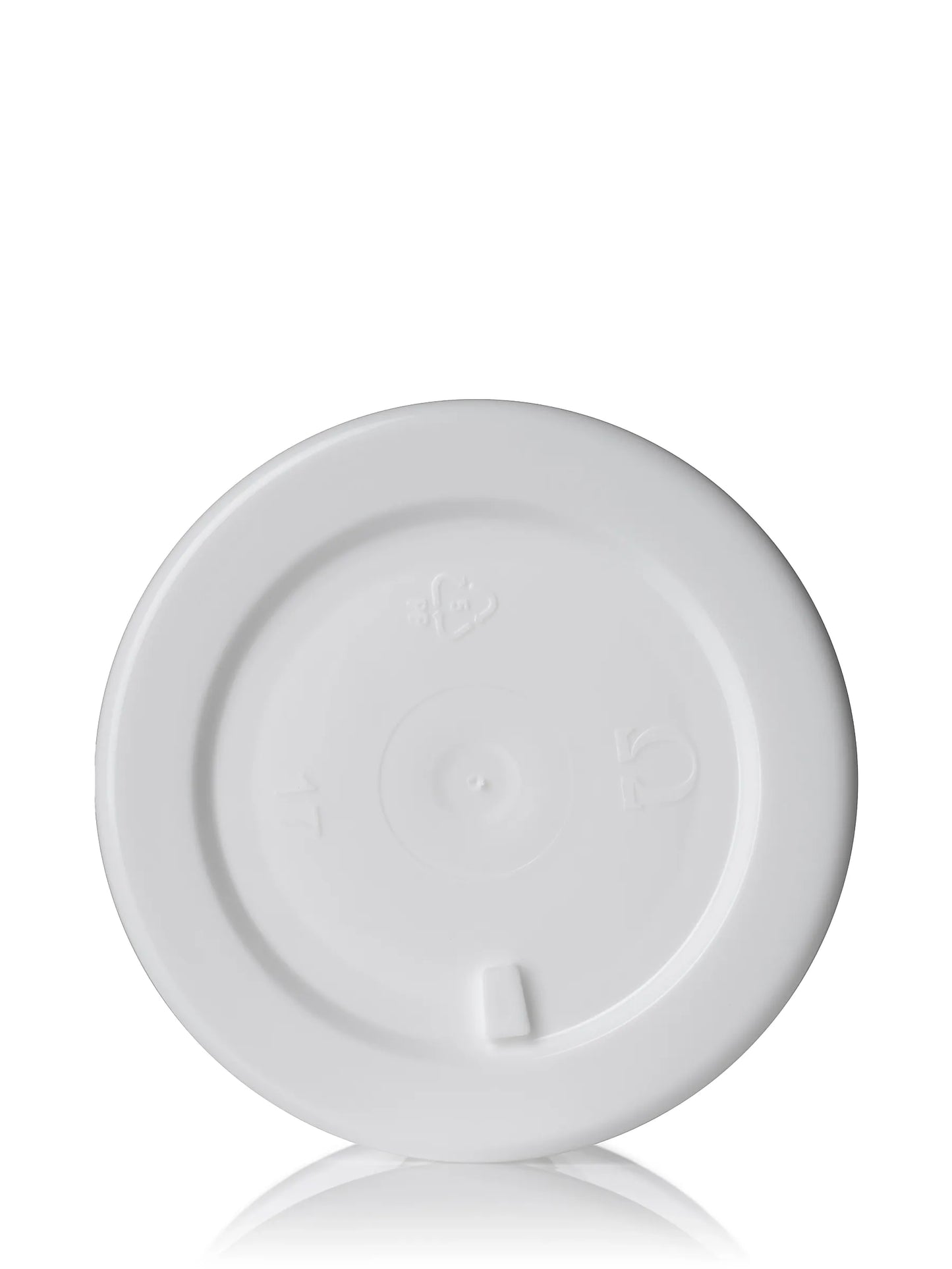 1 oz white PP plastic double wall straight base jar