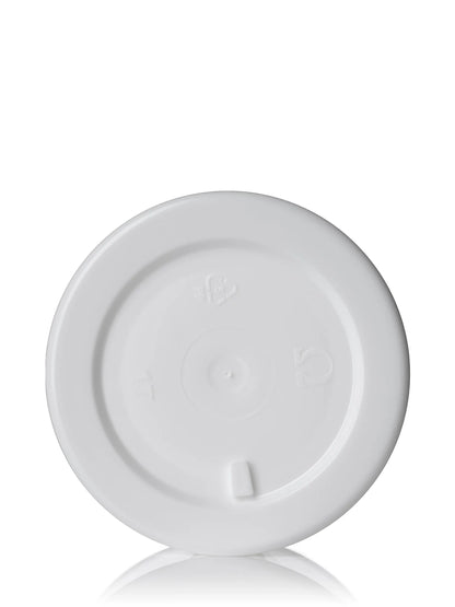 1 oz white PP plastic double wall straight base jar