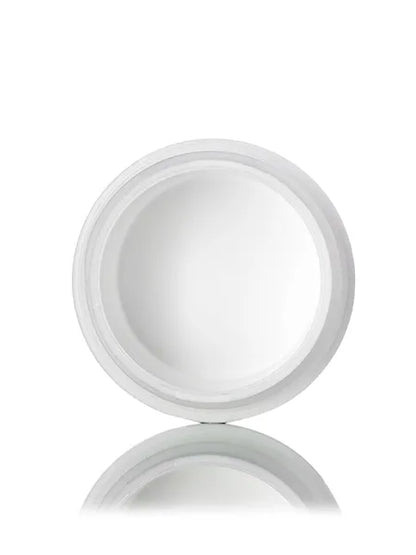 1/4 oz white PP plastic double wall straight base jar