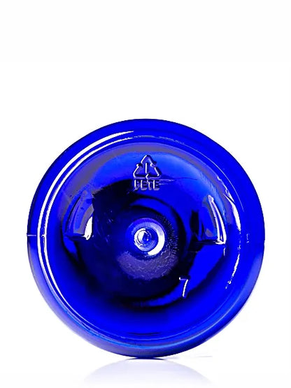 16 oz amber PET plastic boston round bottle