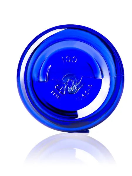 1 oz cobalt blue PET plastic single wall jar