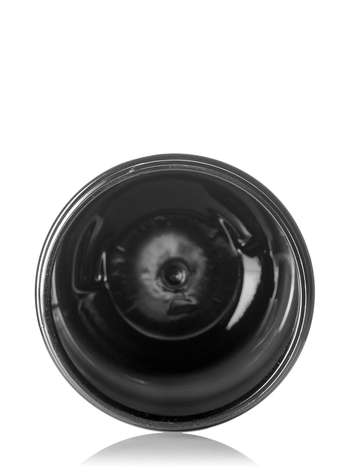8 oz black PET plastic single wall ja
