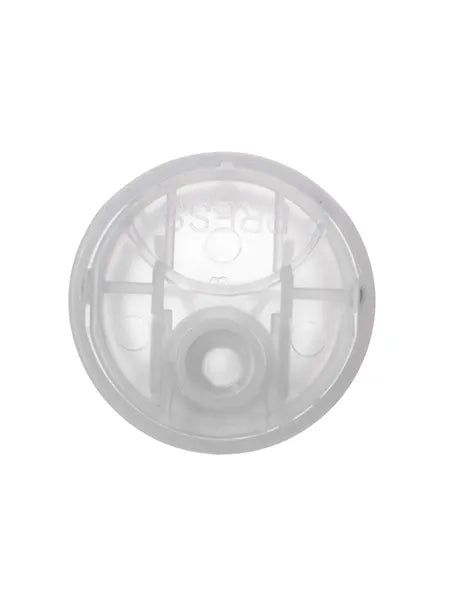 Black 100% PCR PP plastic 24-410 smooth skirt disc top lid