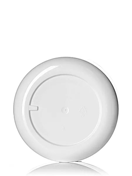 8 oz white PP plastic double wall round base jar