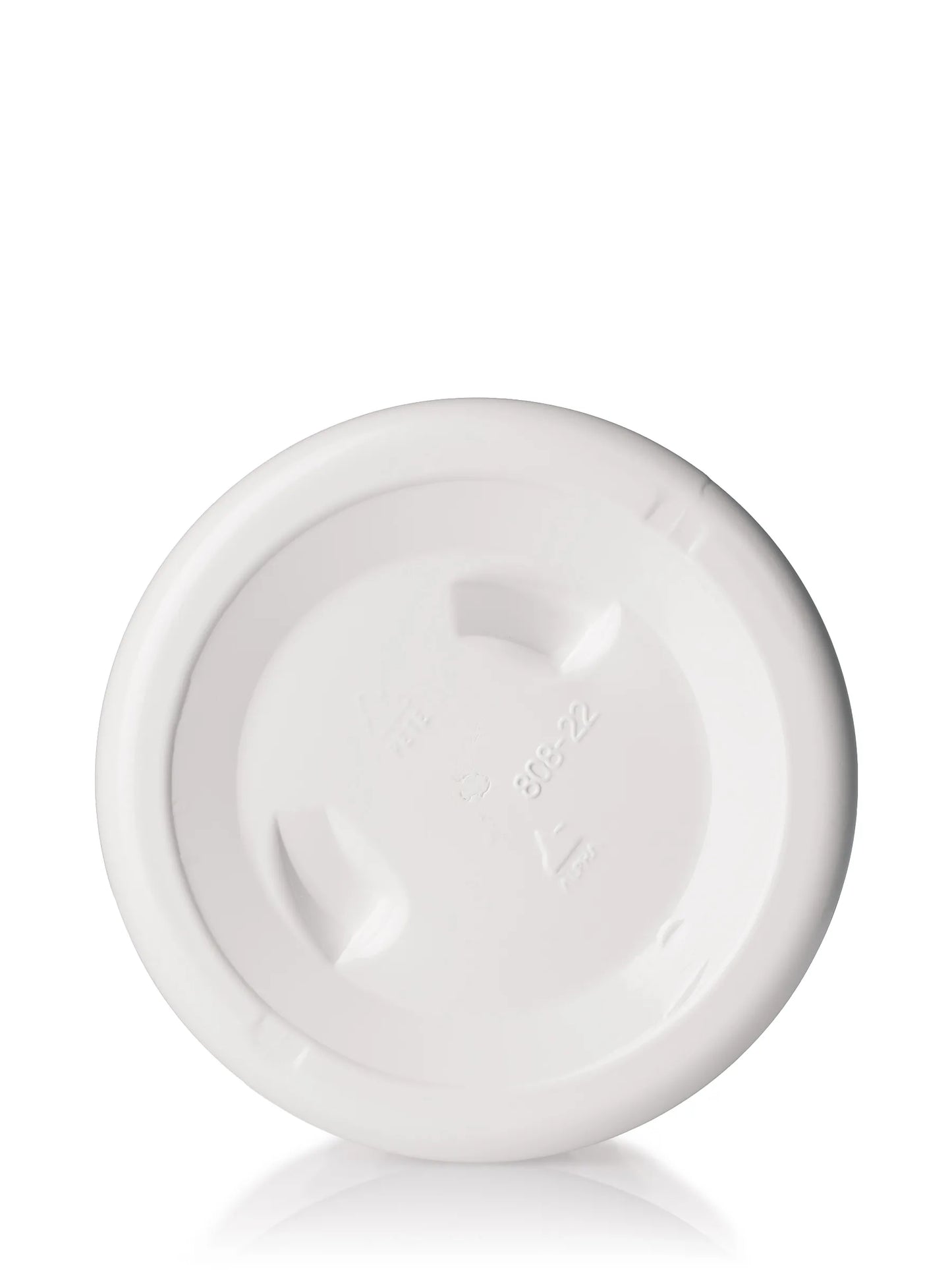 6 oz white PET plastic single wall jar