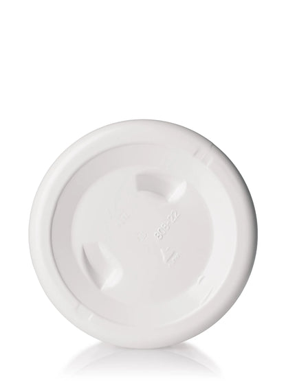 6 oz white PET plastic single wall jar