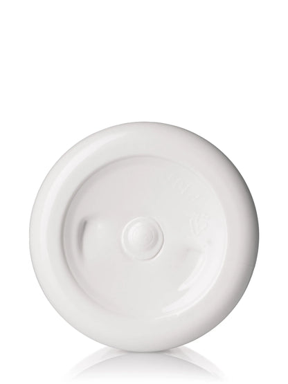 1 oz white PET plastic single wall jar