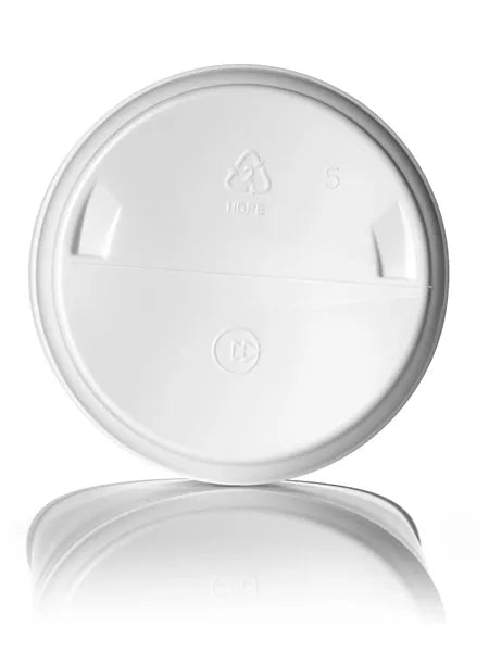 85 oz white HDPE plastic single wall canister
