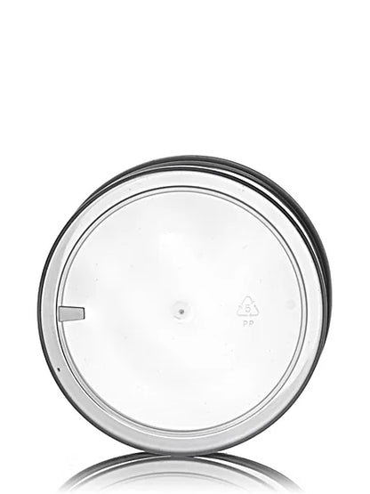 8 oz natural-colored PP plastic single wall jar