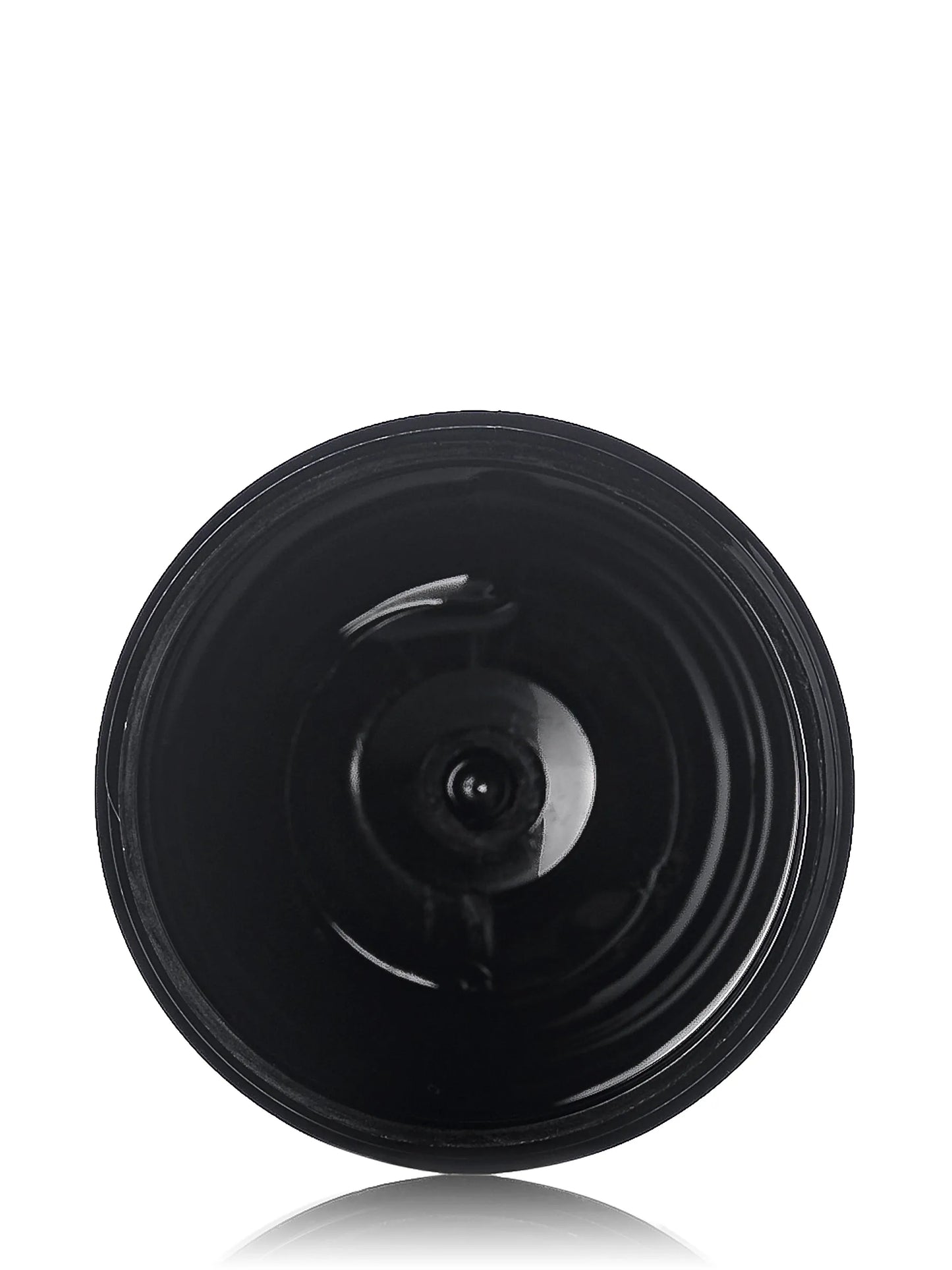 4 oz black PET plastic single wall jar