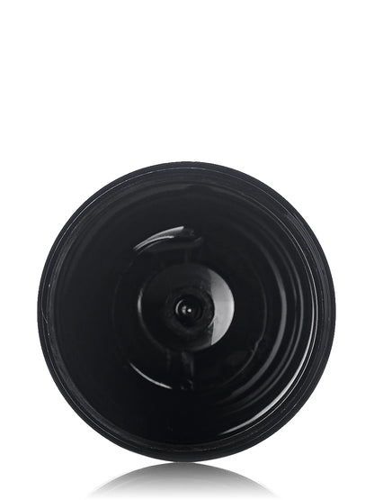 4 oz black PET plastic single wall jar