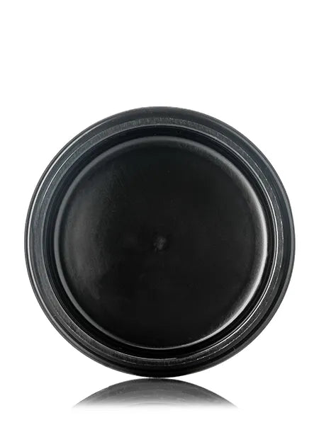 1/2 oz black PP plastic double wall straight base jar