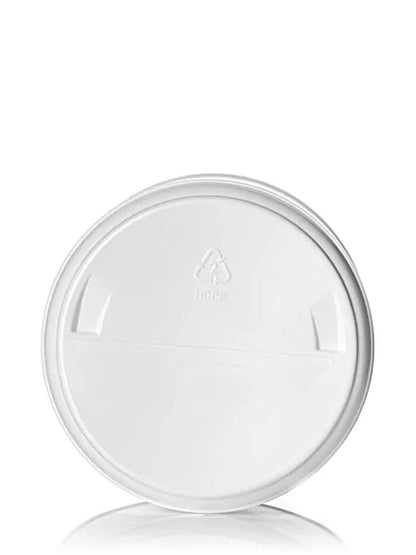 55 oz white HDPE plastic wide-mouth container