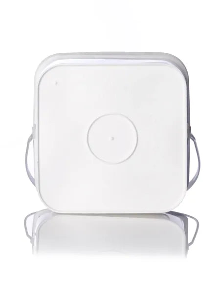 4 gallon white HDPE plastic square pail of 75 mil thickness