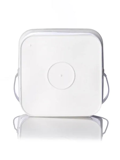 4 gallon white HDPE plastic square pail of 75 mil thickness