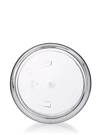 4 oz clear PET plastic single wall jar